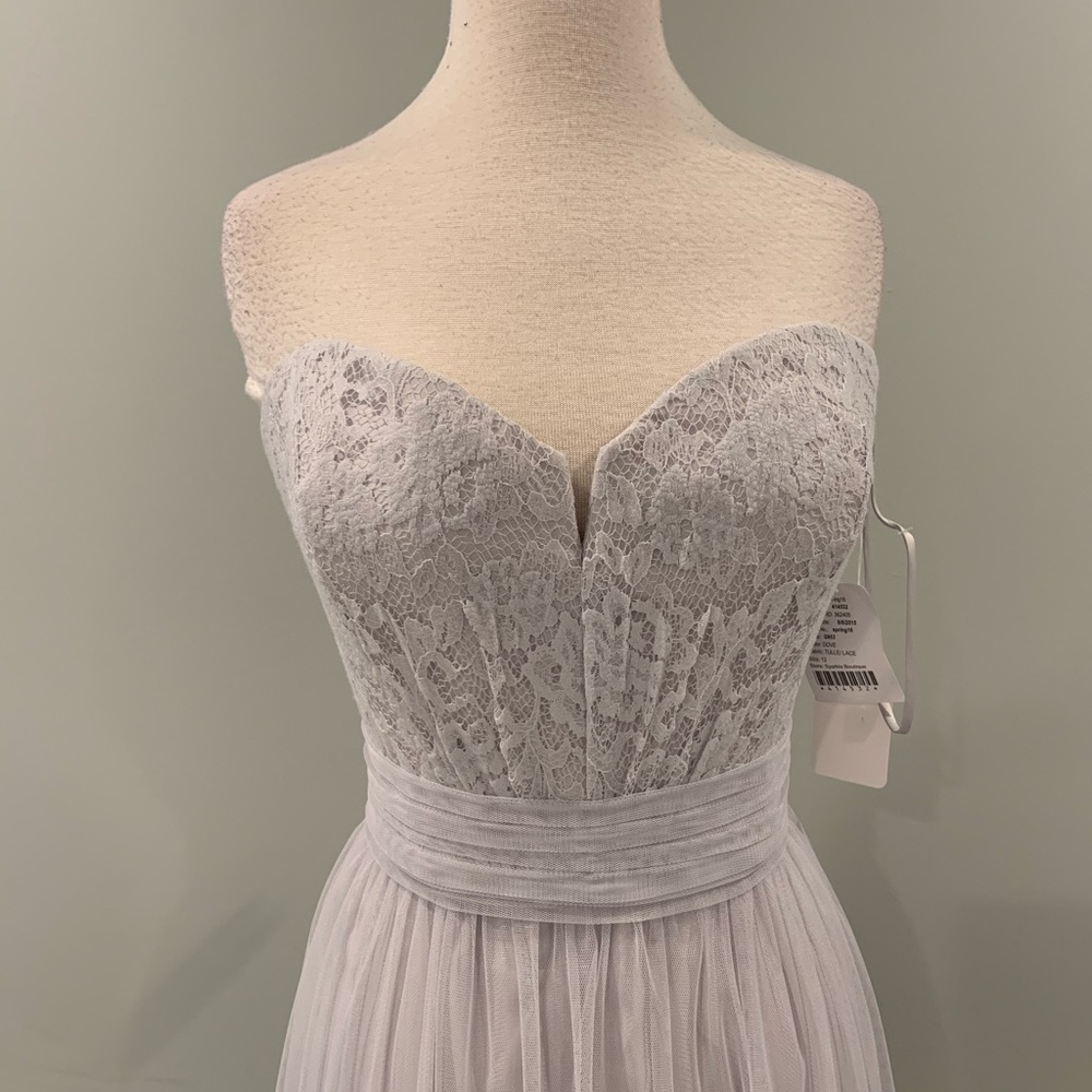 Amsale G953 dove size 12 - Picture 3 of 7